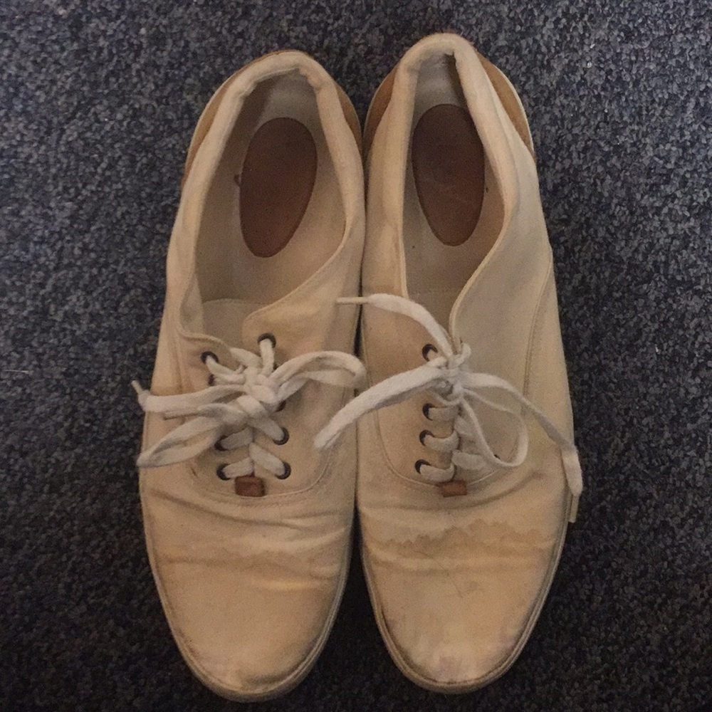 Bass & Co. Light Yellow Low Top Shoes